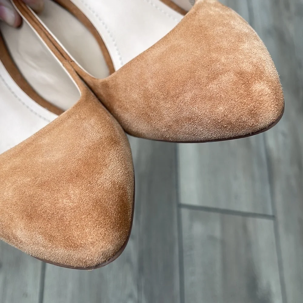 BCBGenteration Women Tan leather Heels Shoes Size 9.5 M